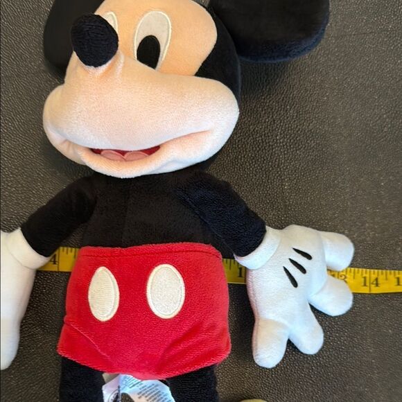 Disney Mickey Mouse Stuffed Animal Black and Red - Picture 8 of 8